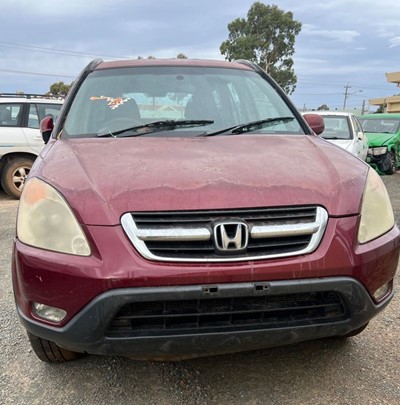 Impounded Vehicle: RED HONDA Registration: N/A