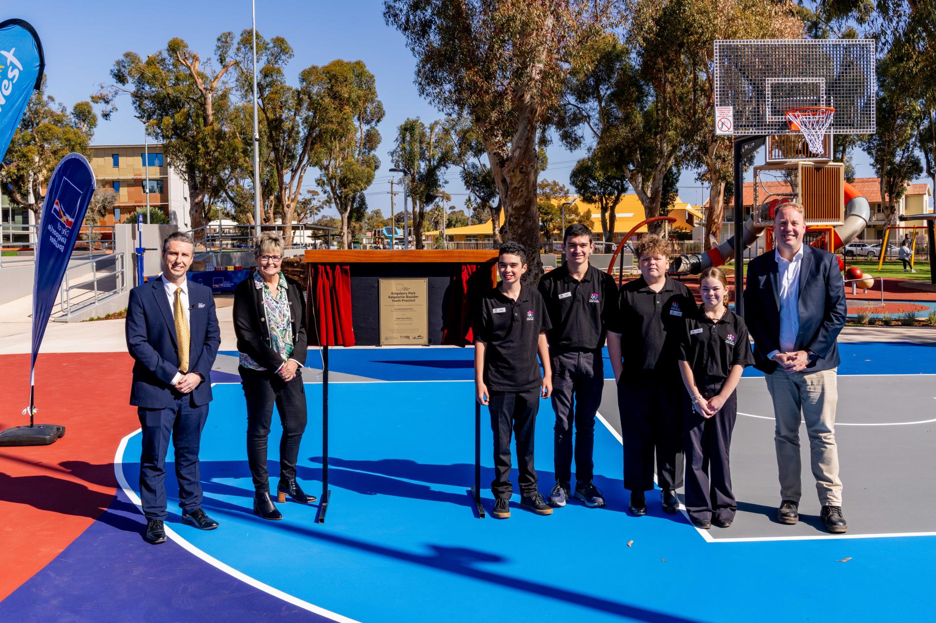 Youth Precinct Official unveiling of the plaque
