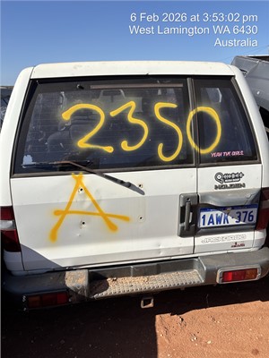 Impounded Vehicle: 2350 - 2350