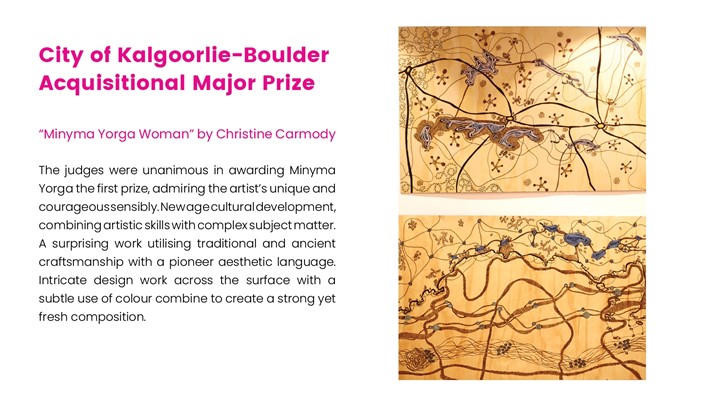 Art Prize 2021 Winners - Minyma Yorga Womain by Christine Carmody