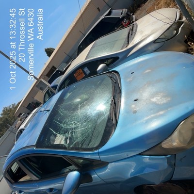 Impounded Vehicle: BLUE FORD Registration: N/A