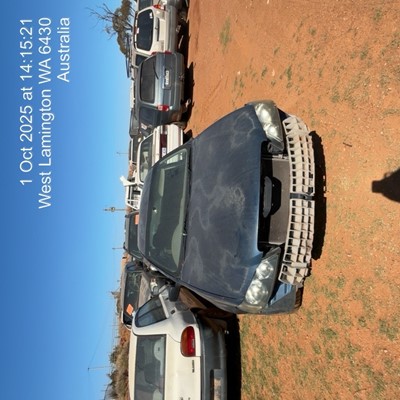 Impounded Vehicle: BLUE FORD Registration: N/A