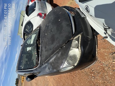 Impounded Vehicle: BLACK HONDA Registration: N/A