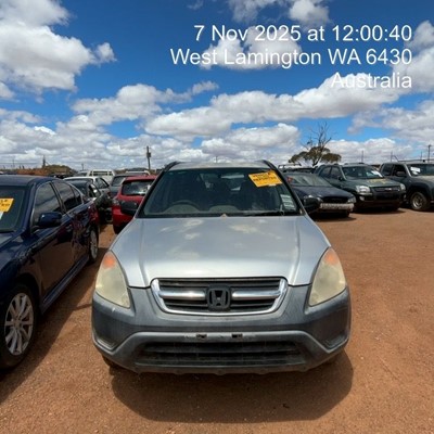 Impounded Vehicle: SILVER HONDA Registration: N/A