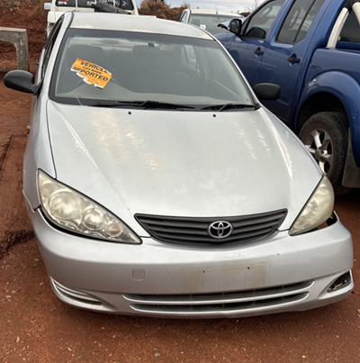 Impounded Vehicle: GREY TOYOTA Registration: N/A