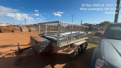 Impounded Vehicle: SILVER TRAILER Registration: 1TEK2T8