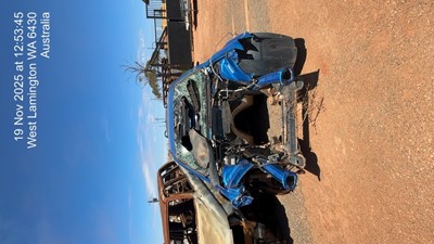 Impounded Vehicle: BLUE HOLDEN Registration: N/A