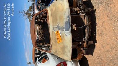 Impounded Vehicle: BURNT UNKNOWN Registration: N/A