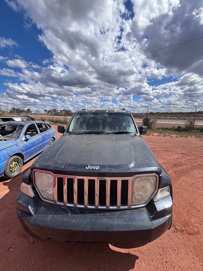 Impounded Vehicle: BLACK JEEP Registration: N/A