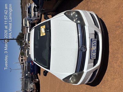Impounded Vehicle: WHITE  HOLDEN ASTRA Registration: 1CDL653
