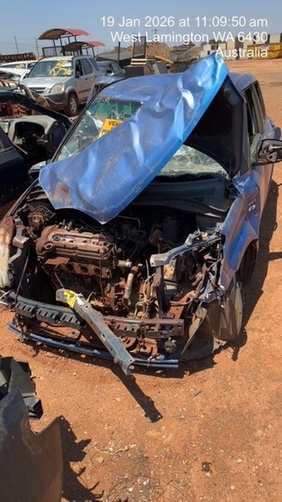 Impounded Vehicle: BLUE Suzuki Registration: N/A