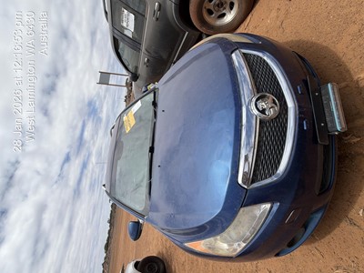 Impounded Vehicle: BLUE HOLDEN Registration: N/A