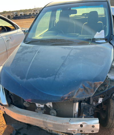 Impounded Vehicle: BLACK Nissan Registration: N/A