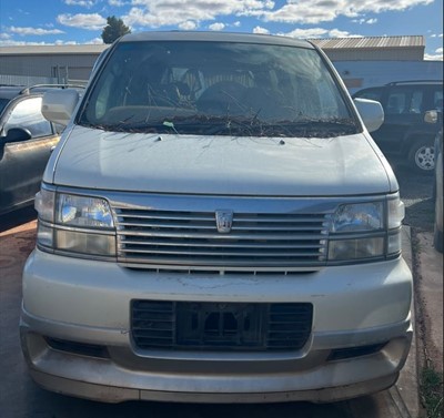 Impounded Vehicle: WHITE ELGRAND Registration: 1DFV356