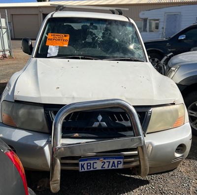 Impounded Vehicle: PAJERO MITSUBISHI Registration: BC27AP
