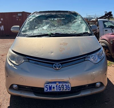 Impounded Vehicle: GOLD TOYOTA Registration: SW16936