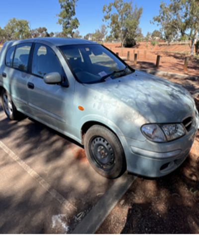 Impounded Vehicle: RED MAZDA Registration: N/A