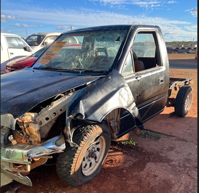 Impounded Vehicle: BLACK ISUZU Registration: N/A