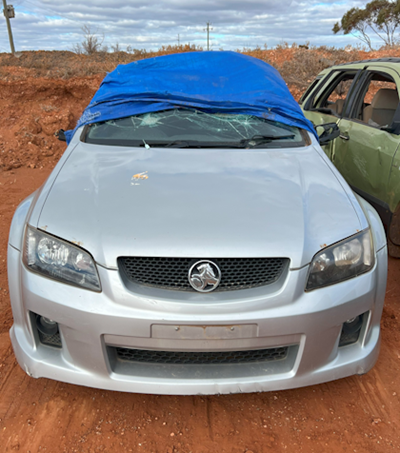 Impounded Vehicle: SILVER HOLDEN Registration: N/A