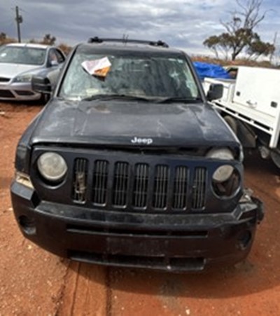 Impounded Vehicle: BLACK JEEP Registration: N/A