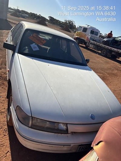 Impounded Vehicle: WHITE holden Registration: 1HML434