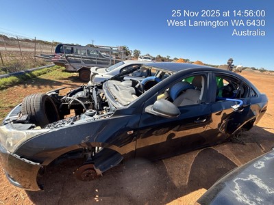 Impounded Vehicle: BLACK HOLDEN Registration: N/A