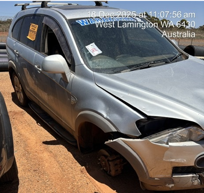 Impounded Vehicle: SILVER HOLDEN Registration: A73175