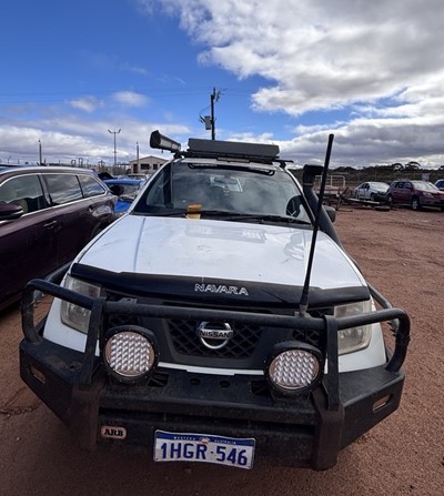 Impounded Vehicle: WHITE NISSAN Registration: 1HGR546