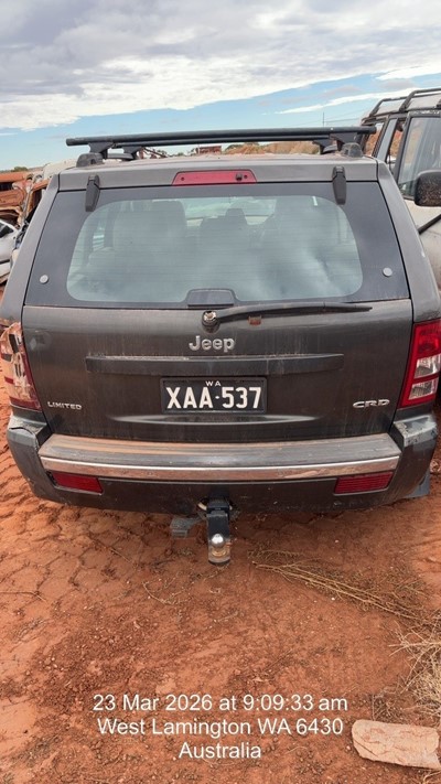Impounded Vehicle: GREEN JEEP Registration: XAA537