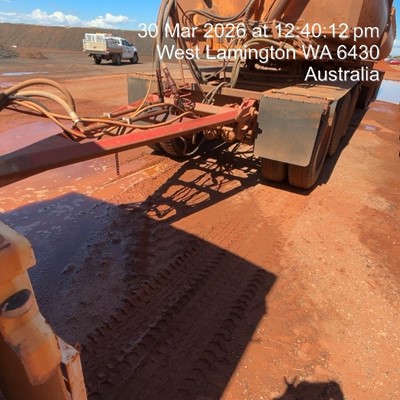 Impounded Vehicle: RED TRAILER Registration: 1TKY258