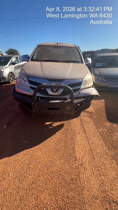 Impounded Vehicle: GREY FOTON Registration: N/A