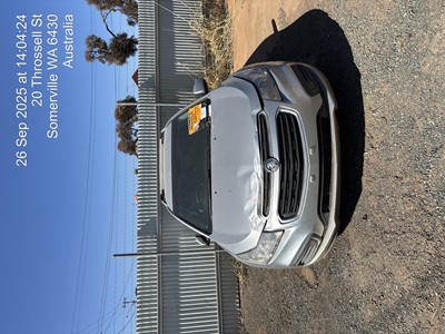 Impounded Vehicle: SILVER HOLDEN Registration: N/A