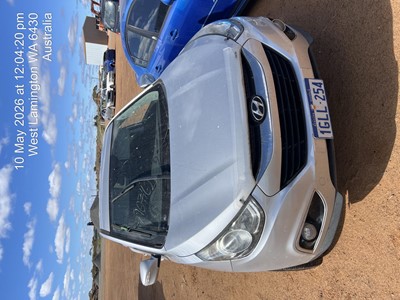 Impounded Vehicle: SILVER HYUNDAI Registration: 1GLL254