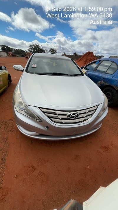 Impounded Vehicle: SILVER HYUNDAI Registration: N/A