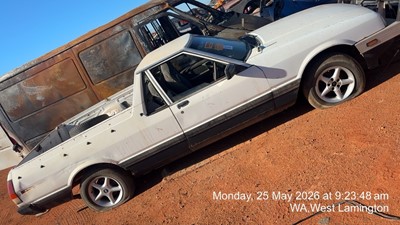 Impounded Vehicle: WHITE FORD Registration: N/A