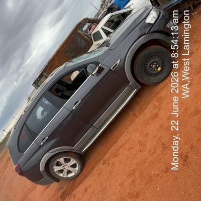 Impounded Vehicle: CHARCOAL GREY HOLDEN Registration: NONE