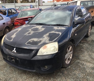 Impounded Vehicle: Black Mitsubishi Registration: N/A