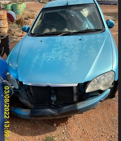 Impounded Vehicle: BLUE PROTON Registration: N/A